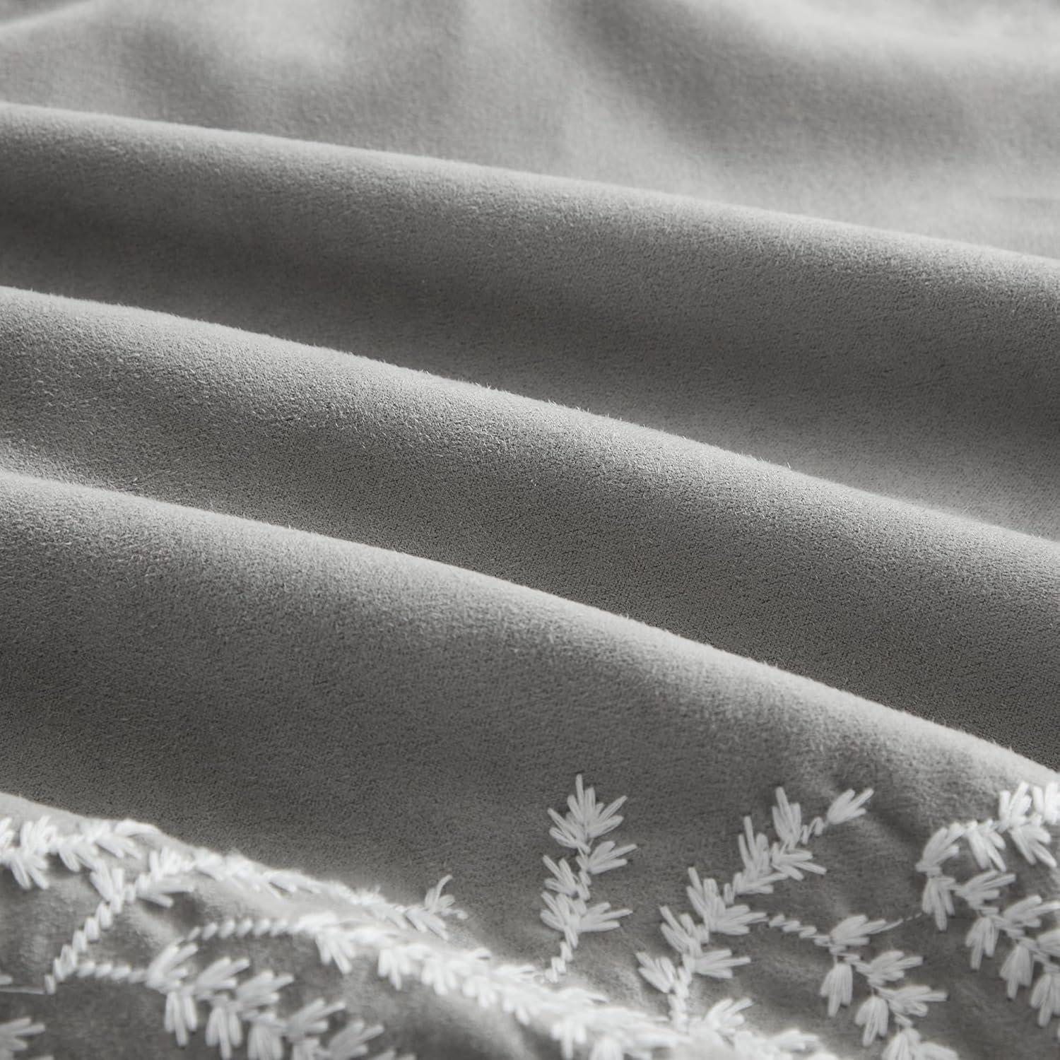 Sweet Home Collection Salerno 7 Piece Faux Suede Elegant Bedding Set By Sweet Home Collection