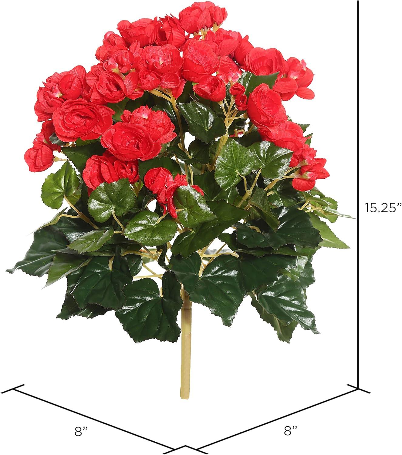 Primrue Artificial Polyester Begonia Bush