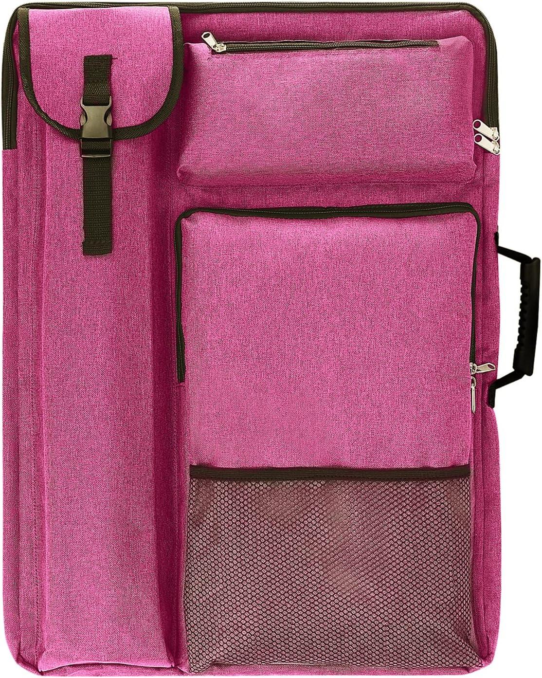 Pink 18 x 24 Oxford Fabric Artist Portfolio Backpack