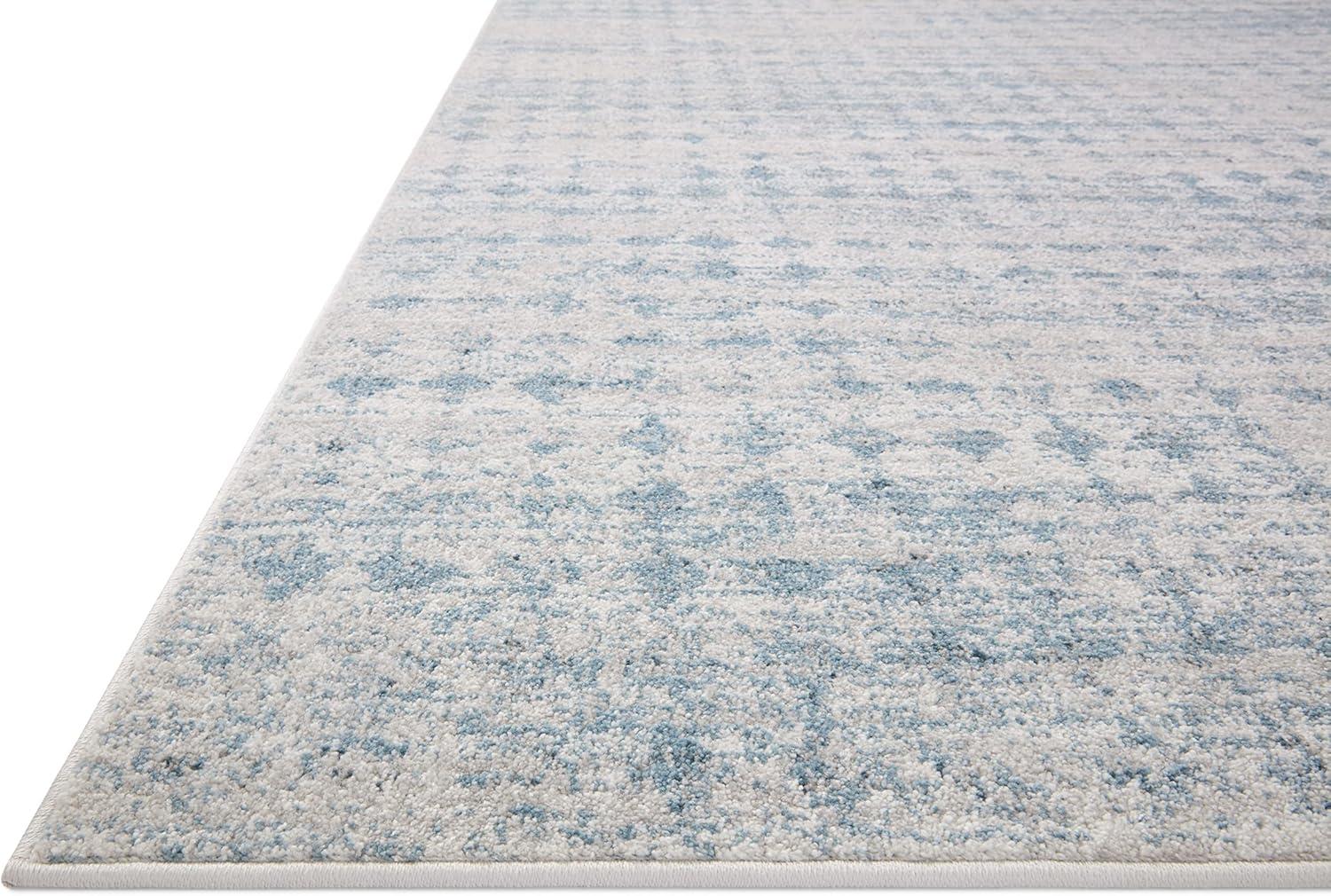 Kamala Sky and Dove Blue Diamond Pattern Accent Rug 2'-3" x 3'-10"