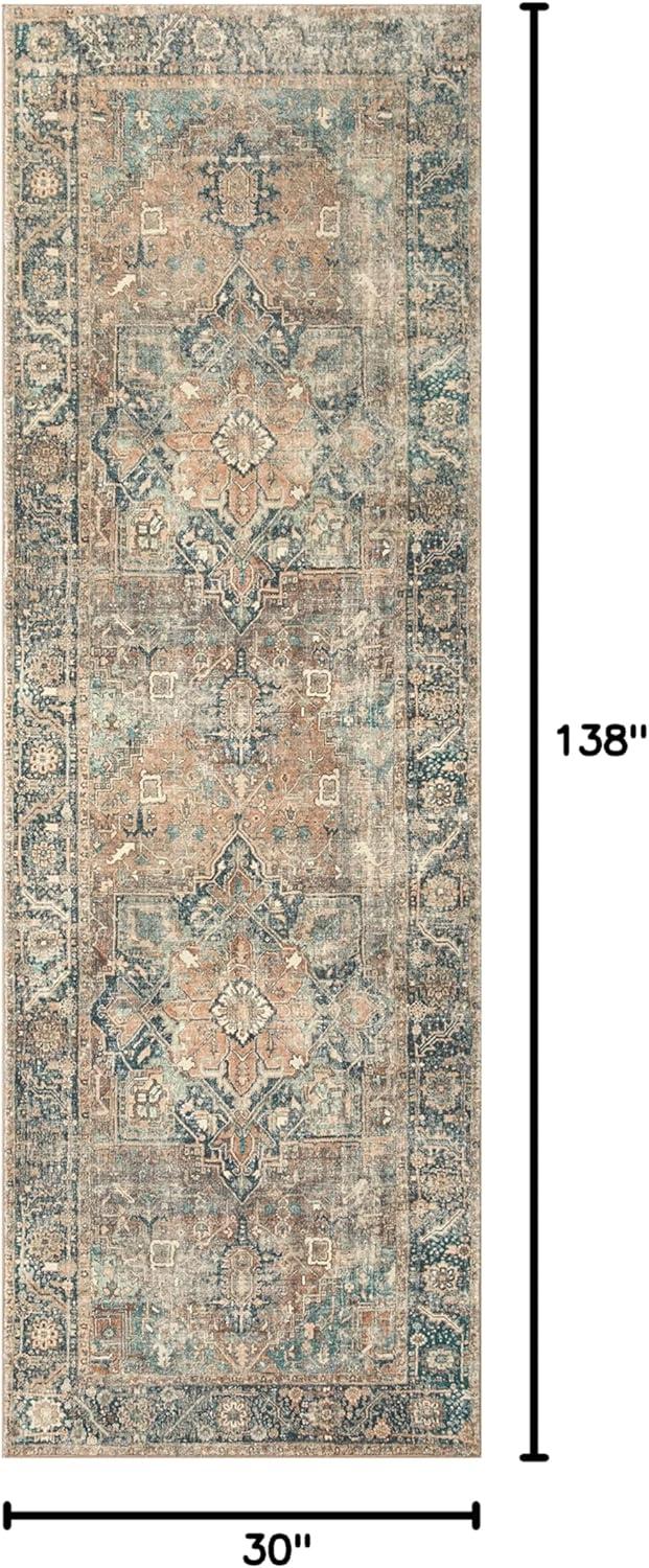 Loloi II Loloi Margot Terracotta / Lagoon Area Rug feat. Cloudpile