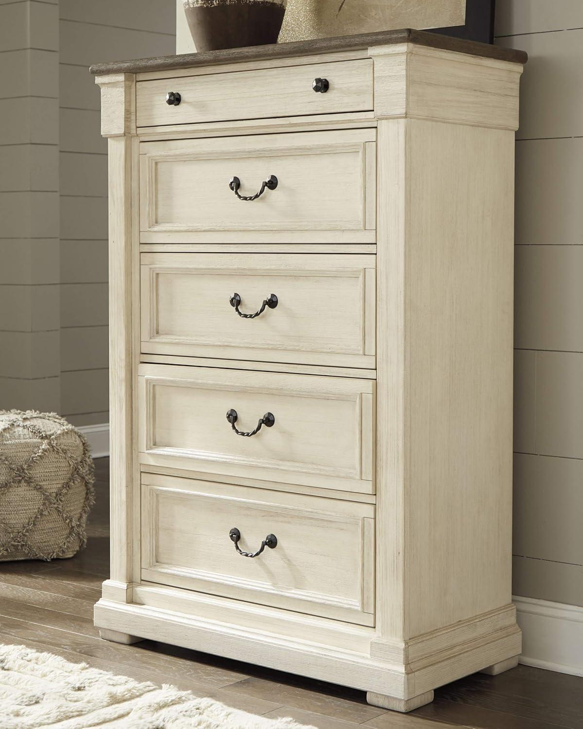 Bolanburg Dresser Antique White: 9-Drawer Storage, No Assembly - Signature Design by Ashley