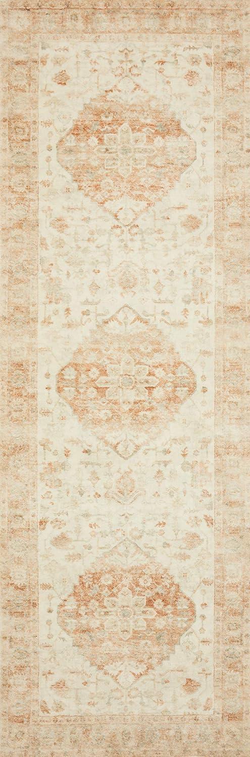 Loloi II Rosette Oriental Ivory / Terracotta Area Rug