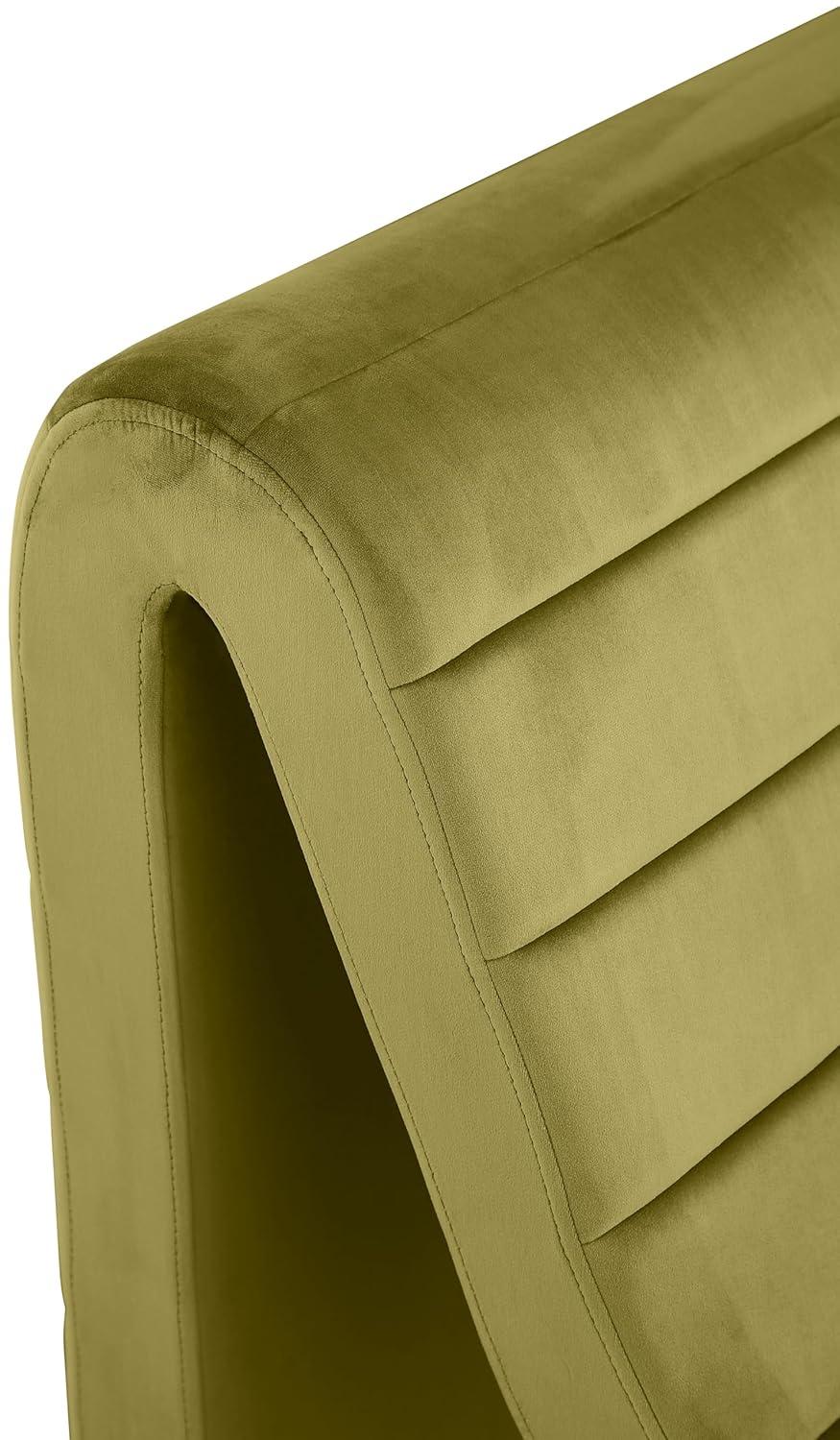 Meridian Furniture Ivy Olive Velvet Accent Chair