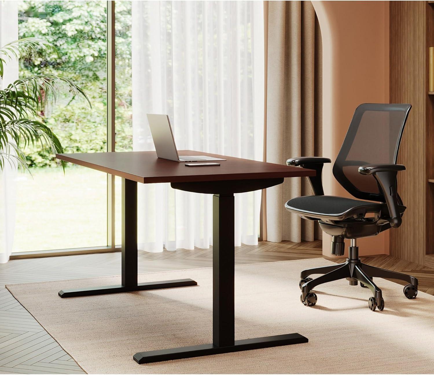 BIZFURN® Sensi Mesh/Fabric Low-Back Task Chair, Black, BIFMA Compliant