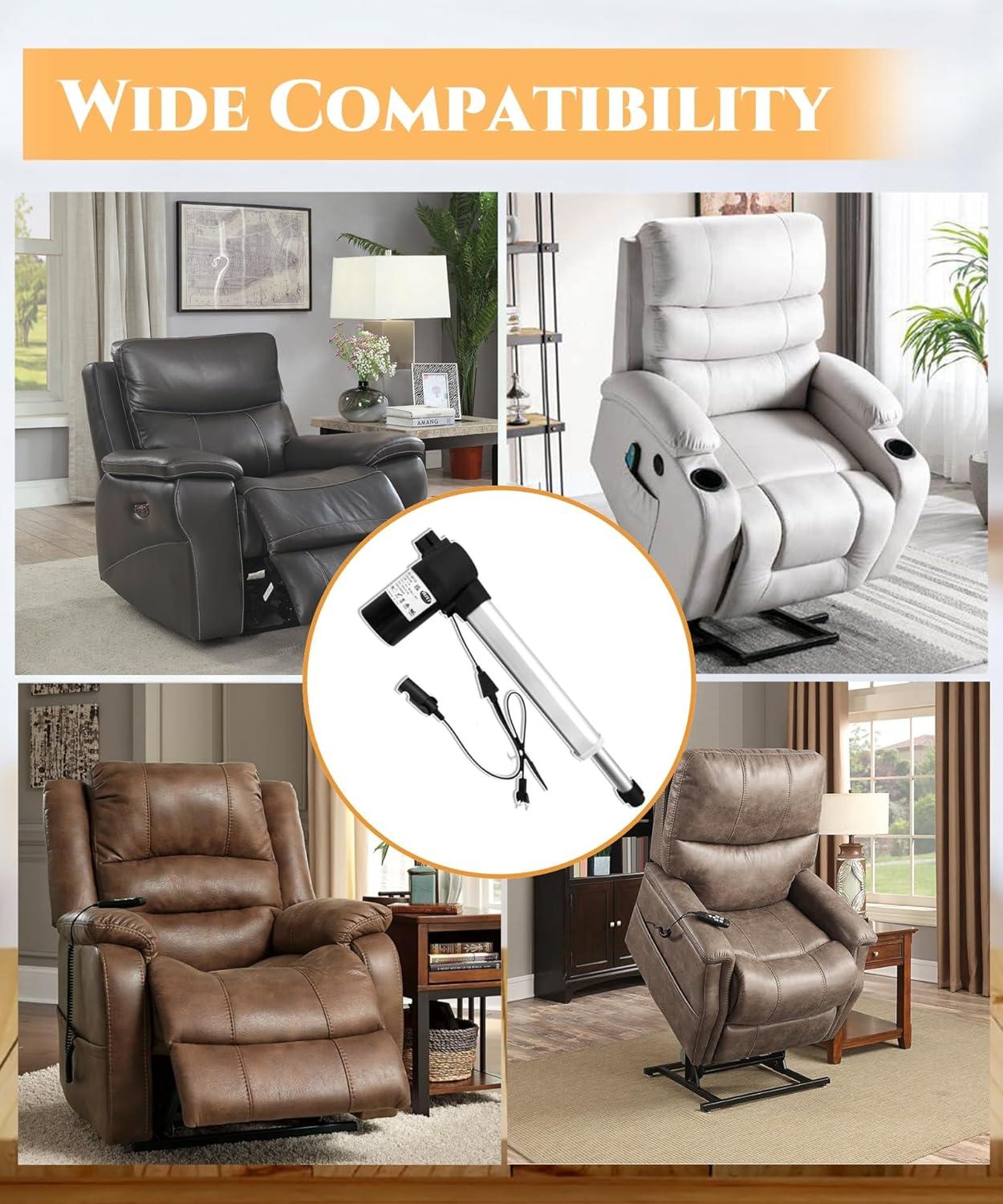 RMT R8112 Motor Linear Actuator for Power Recliner Lift Chair Electric Sofa