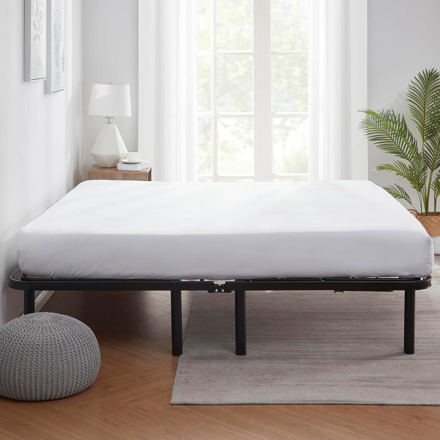 Bryt Basic Adjustable Bed Base, Queen Size Bed Frame with Motorized Head and Foot Incline and Wireless Remote