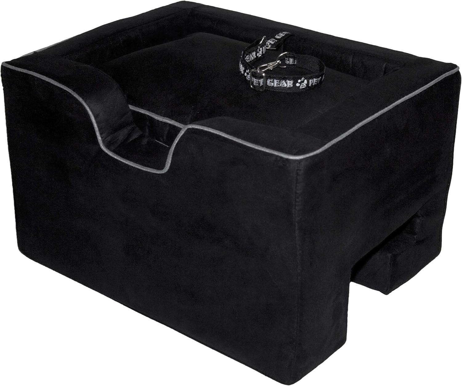 Medium Black Adjustable Dog Car Booster Seat