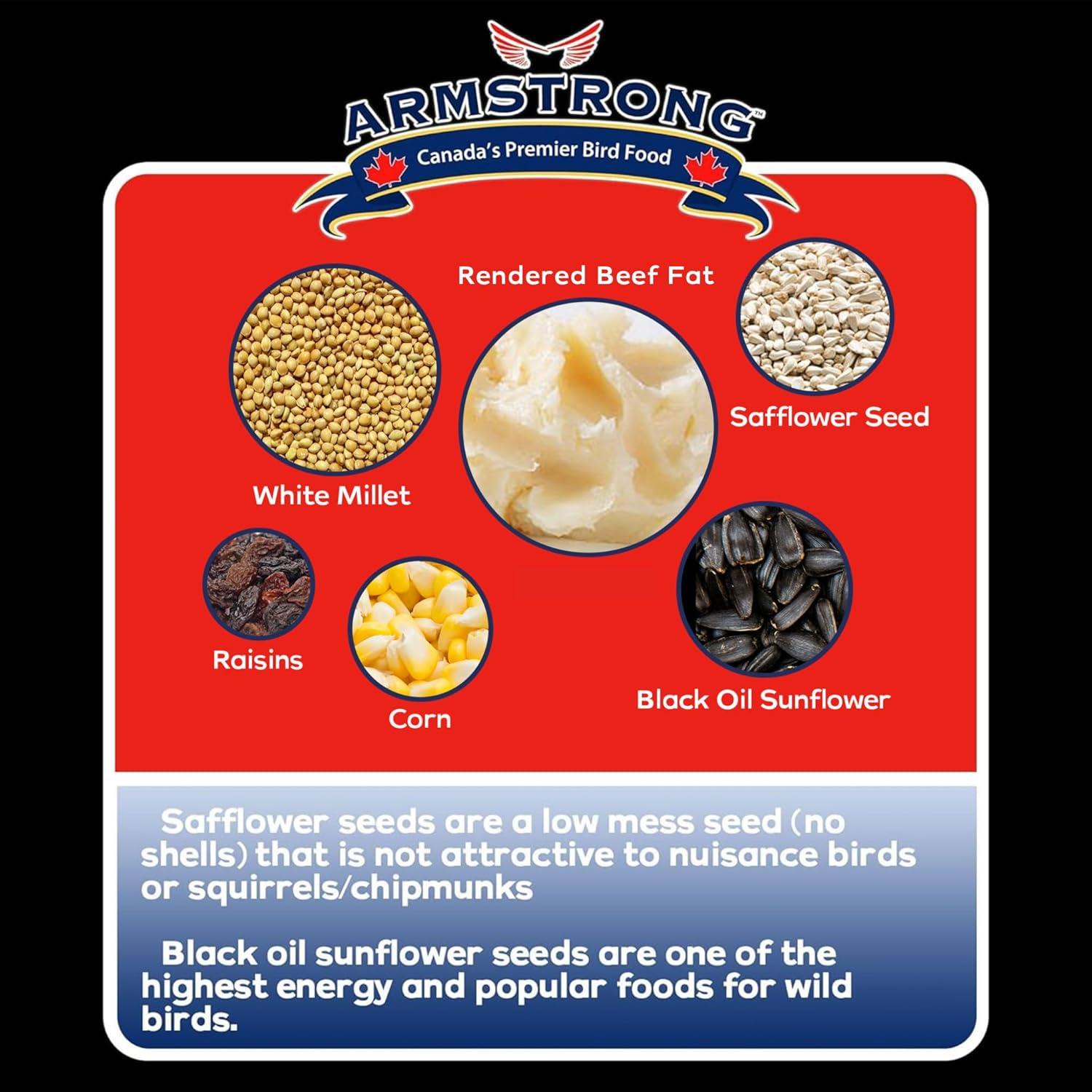 Armstrong Wild Bird Food Royal Jubilee Brilliance Suet Cake, 10.6oz (Pack of 3)