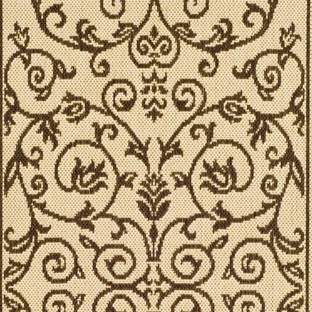 Courtyard CY2098 Power Loomed Indoor and Outdoor Accent Rug - Natural/Brown - 2'x3'7" - Safavieh