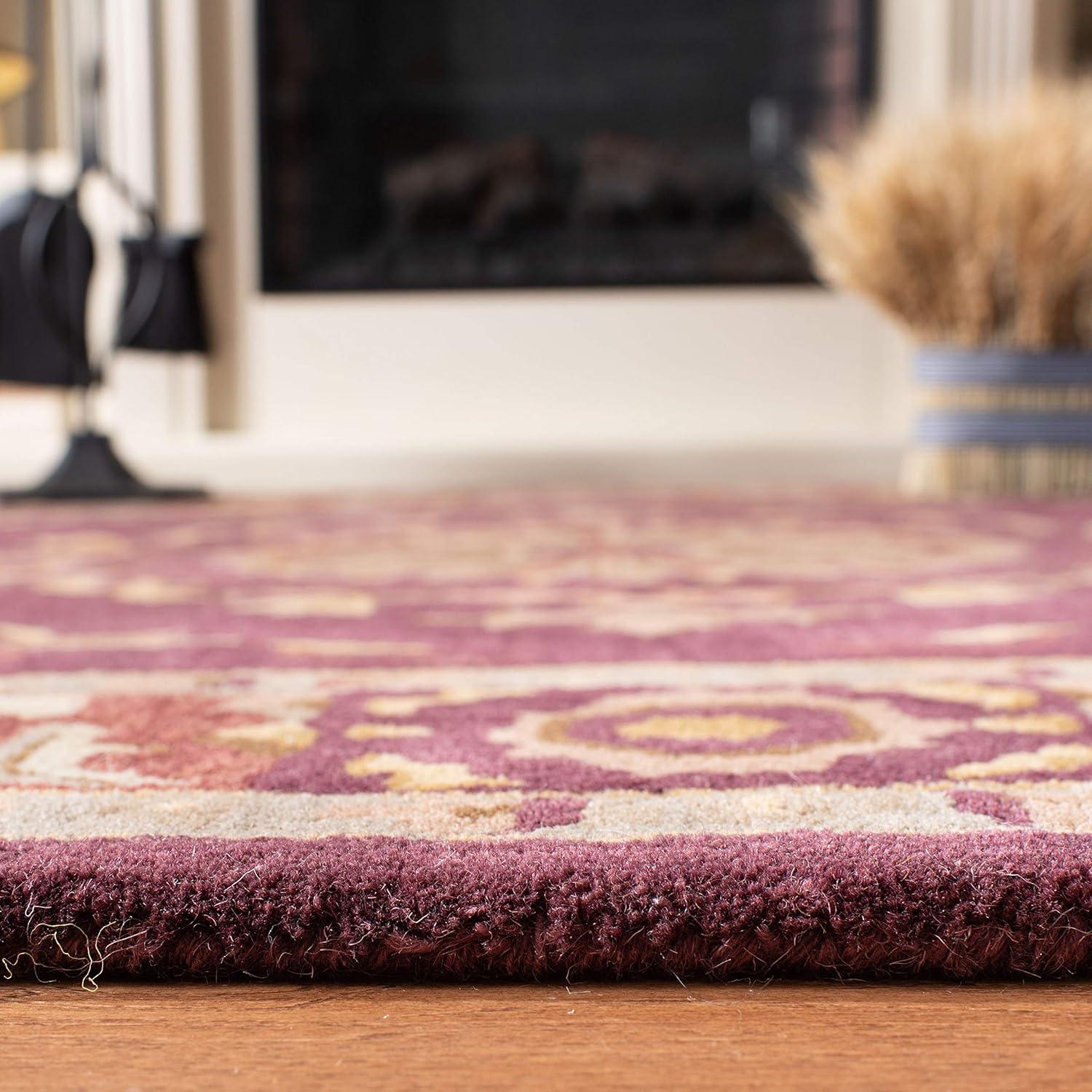 SAFAVIEH Empire EM459B Handmade Burgundy Rug