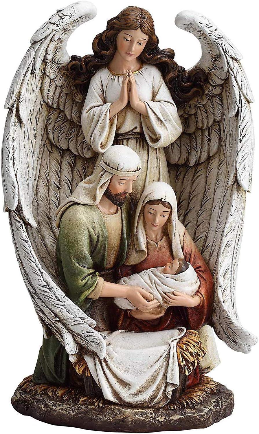 Guardian Angel with Holy Family Figure