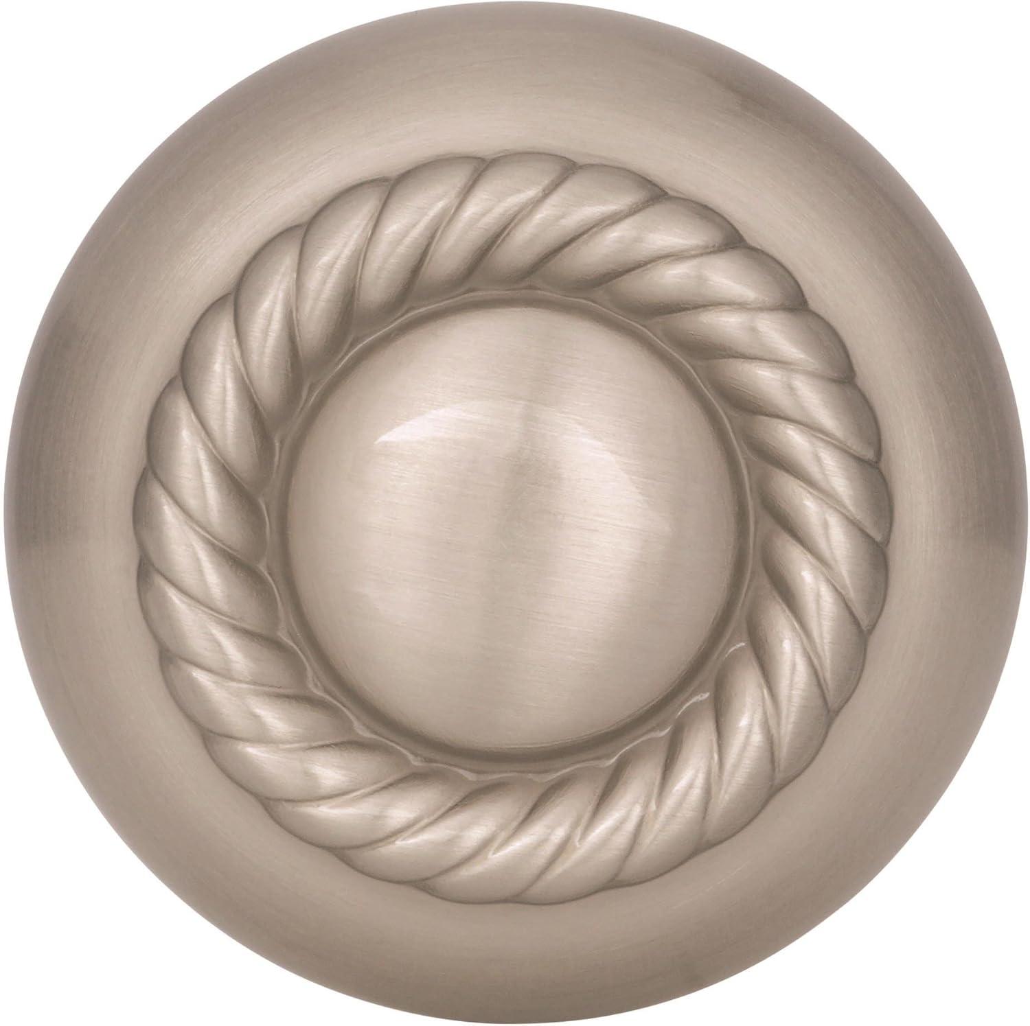 Amerock Allison Round Cabinet Knob 1-1/4 in. D 1-1/4 in. Satin Nickel 1 pk