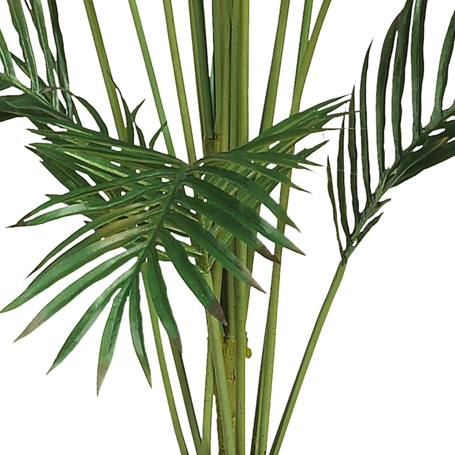 Nearly Natural 7' Paradise Palm: Indoor Faux Polyester Palm with Plastic Pot, No Assembly Required