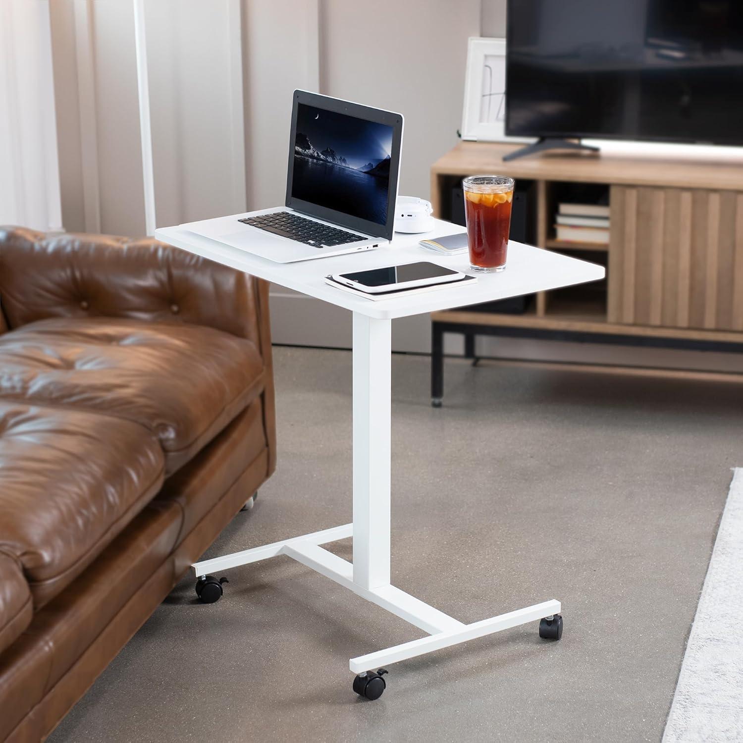 White 28" Pneumatic Mobile Workstation