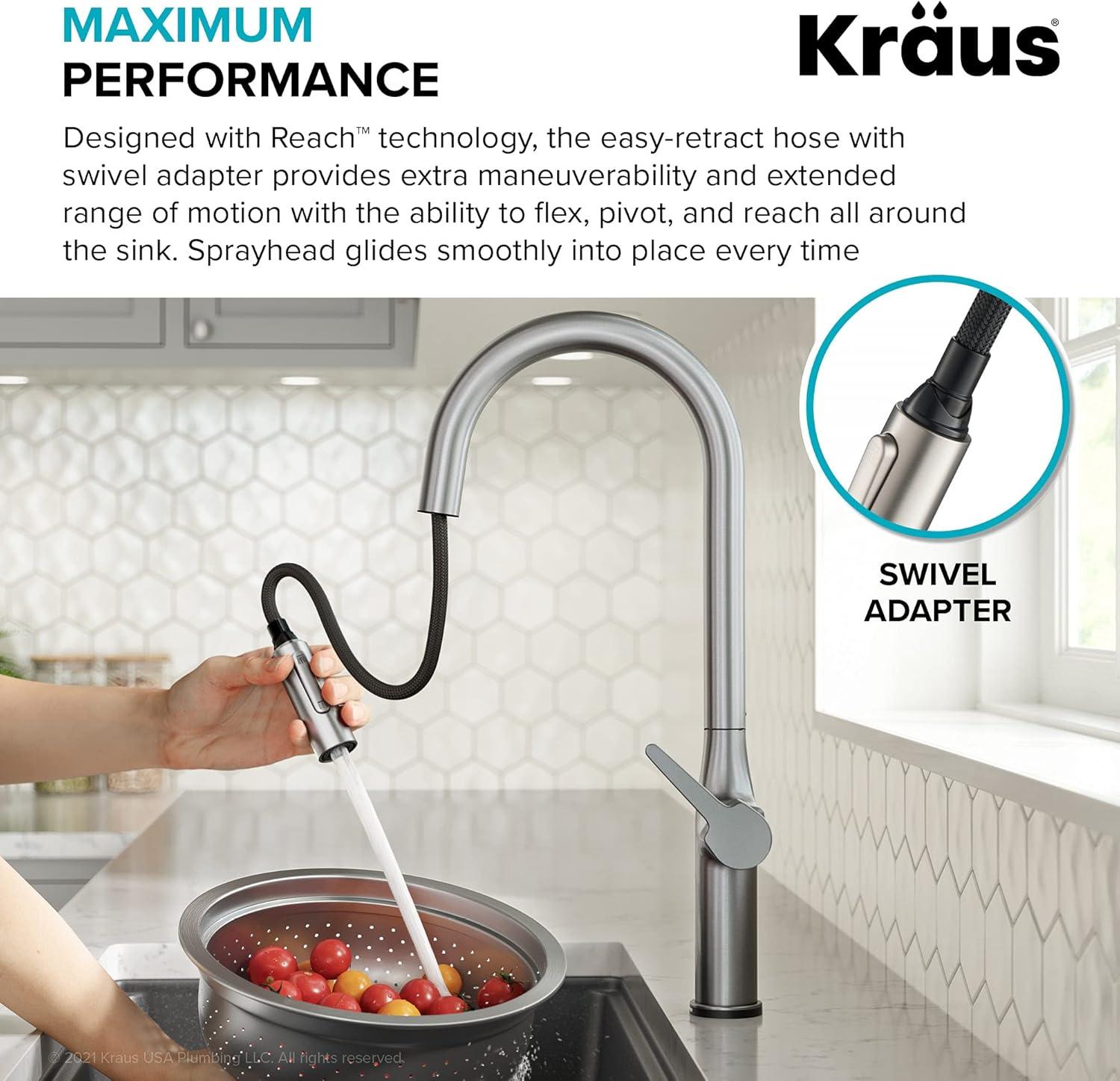 Pull Down Touch Single Handle Kitchen Faucet