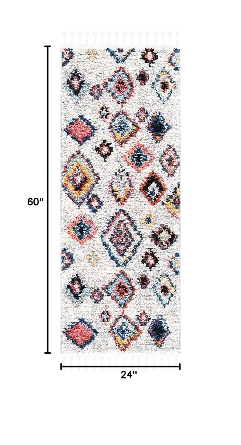 Morocco MRC940 Power Loomed Accent Rug - Ivory/Multi - 2'x5' - Safavieh.