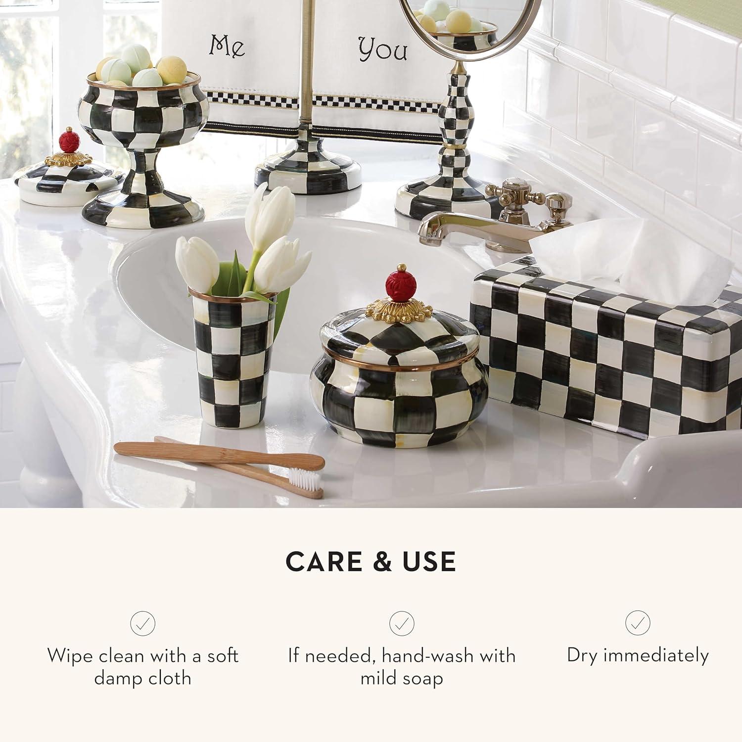 MacKenzie-Childs Royal Check® Squashed Pot