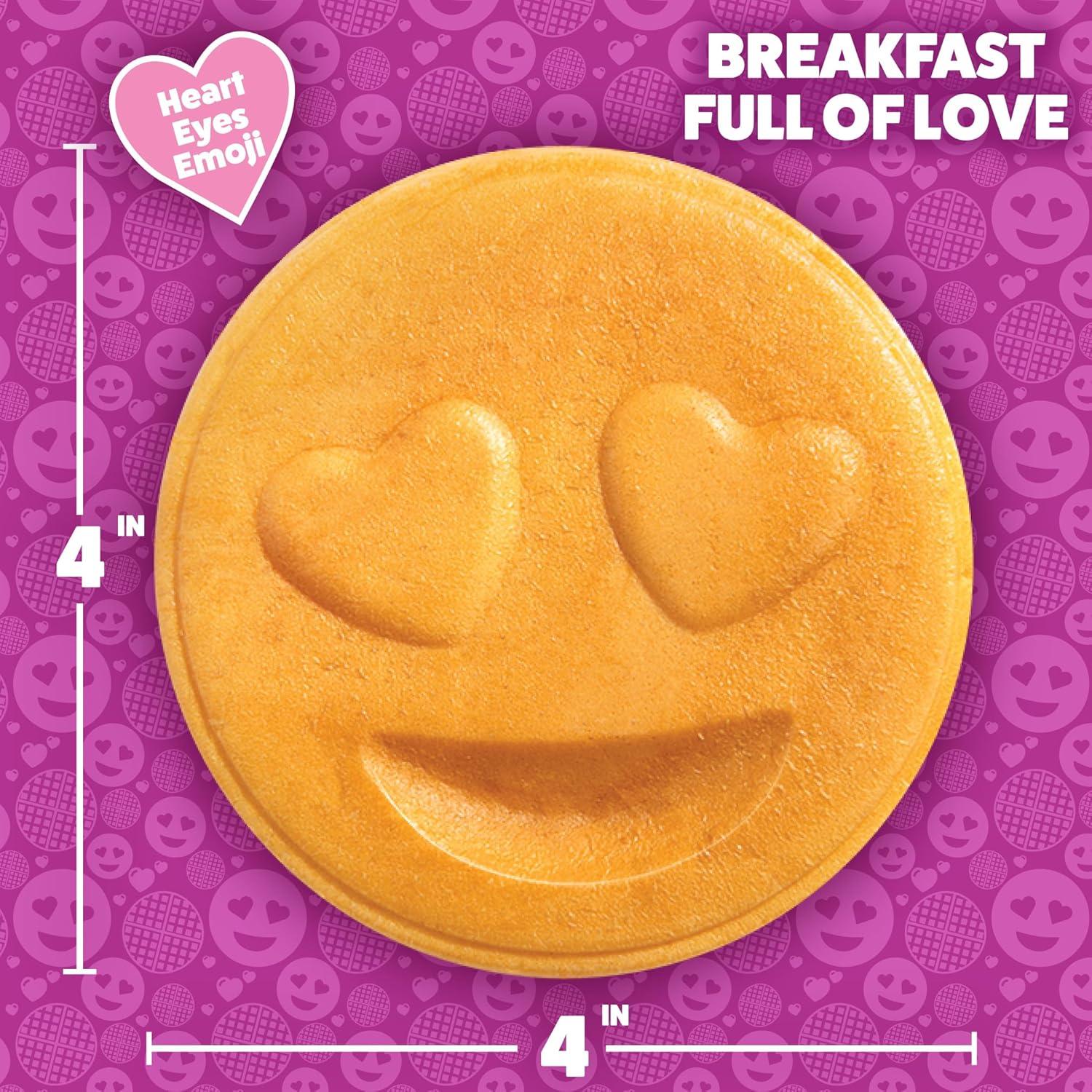Poop Emoji Mini Waffle Maker - Make Breakfast Special for Kids & Adults with Cute Smiley Face Design Individual Waffle, 4 Inch Waffler Iron, Electric Non Stick Breakfast Appliance, Funny Gift