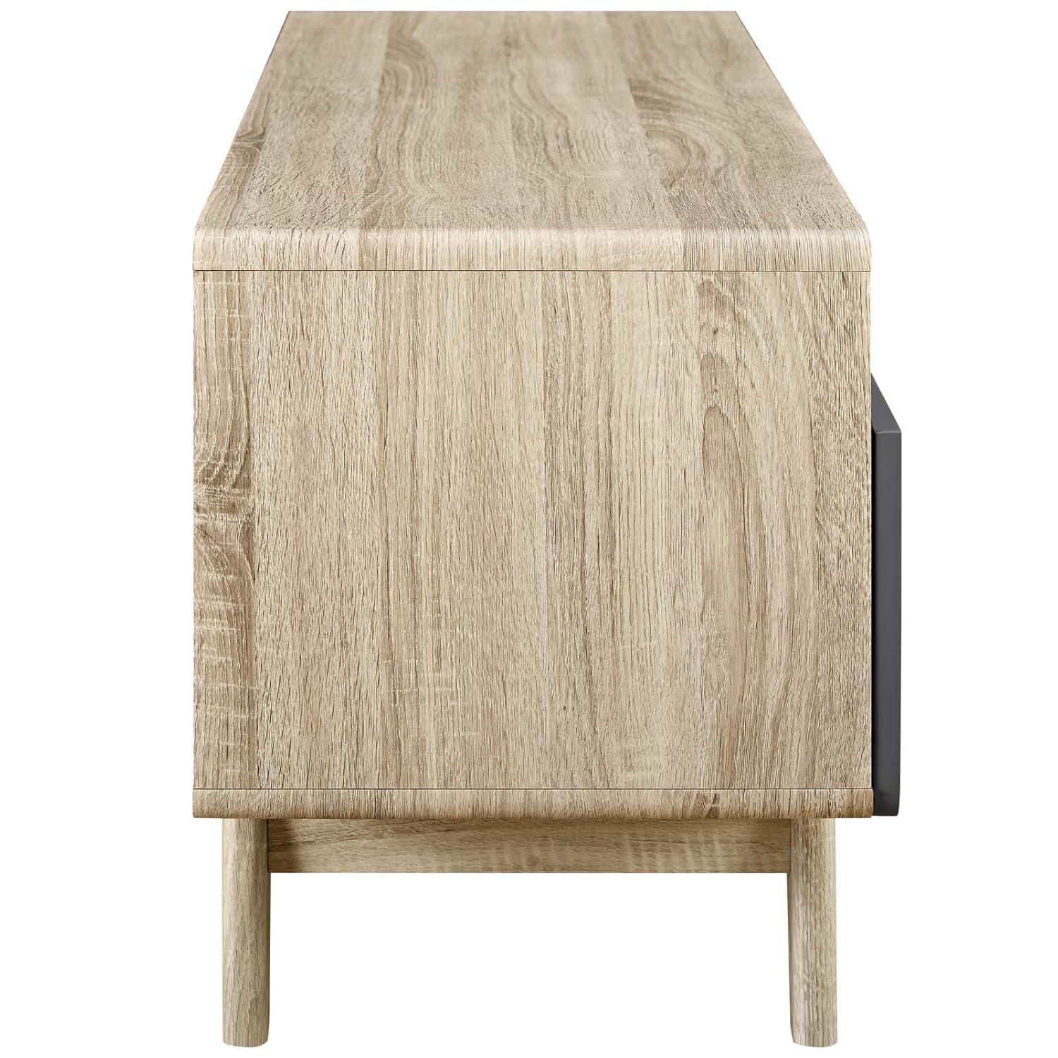 Modway Origin 47" Particleboard TV Stand for TVs up to 50" in Natural/Gray