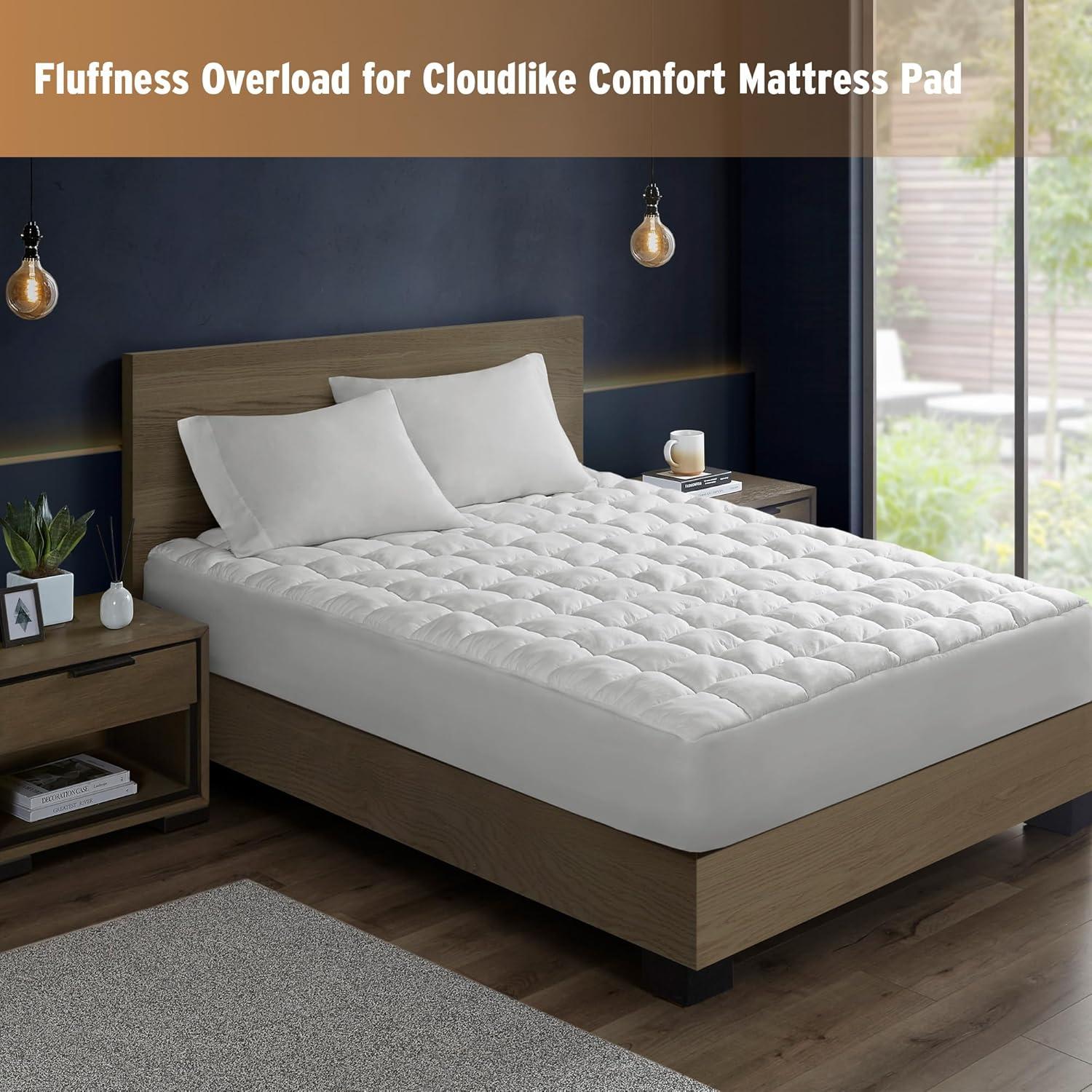 Dream Puff Overfilled Down Alternative Mattress Pad