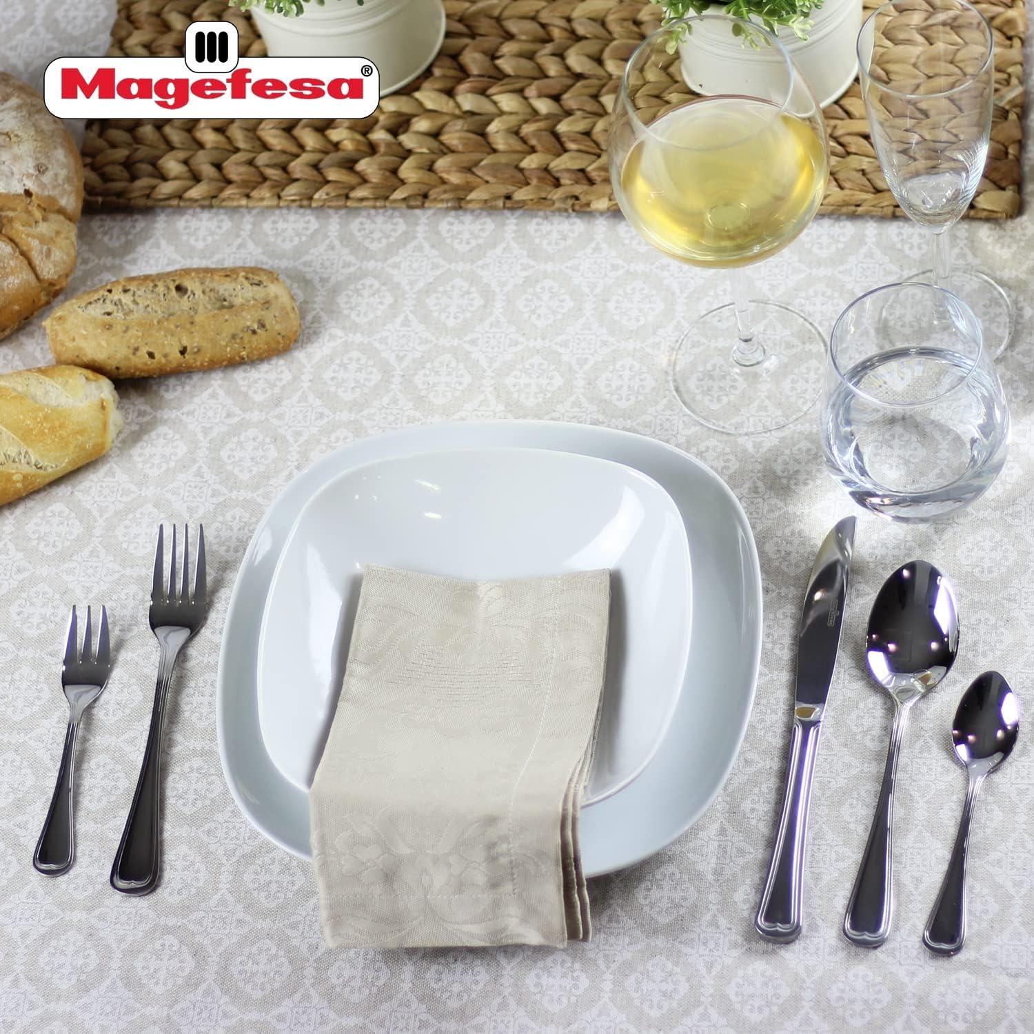 Magefesa Cordoba 24-Pieces Stainless Steel Flatware Set