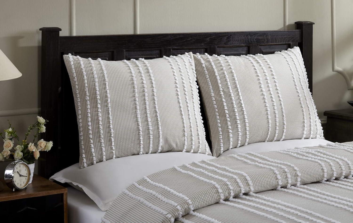 Better Trends Winston Collection 100% Cotton Full/Queen Comforter Set