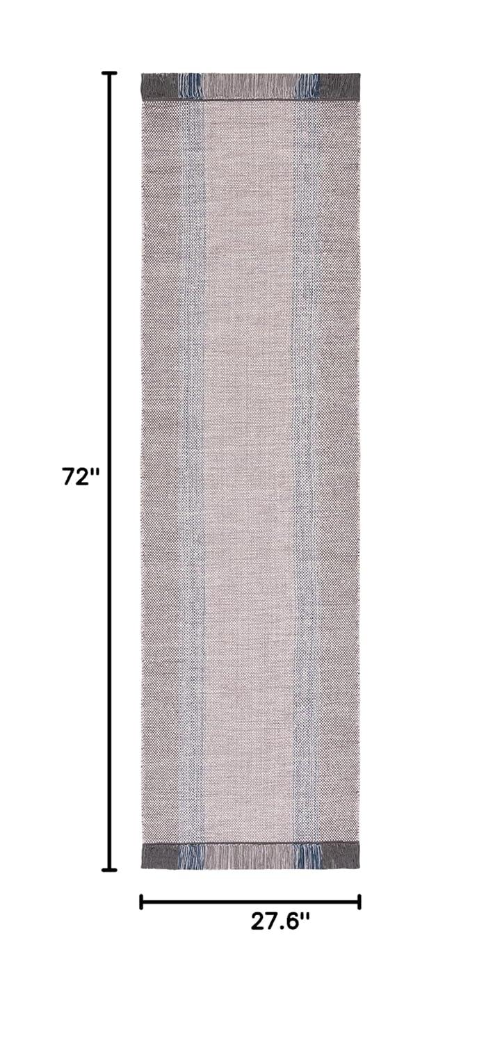 Montauk MTK301 Hand Woven Indoor Runner Rug - Blue/Grey - 2'3"x6' - Safavieh