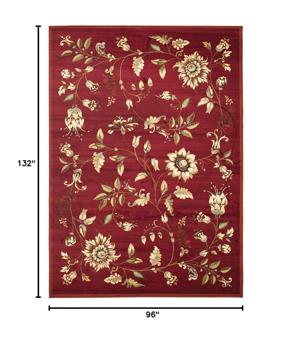 Lyndhurst LNH552 Power Loomed Area Rug - Red/Multi - 8'x11' - Safavieh