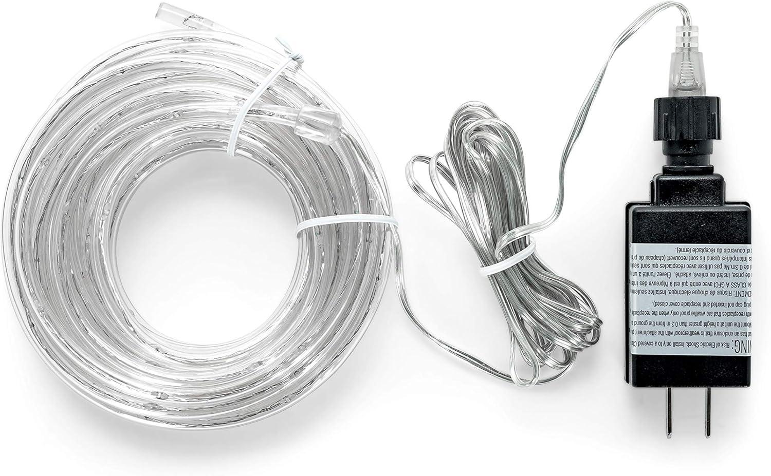 16ft White LED Outdoor Electric Rope Light