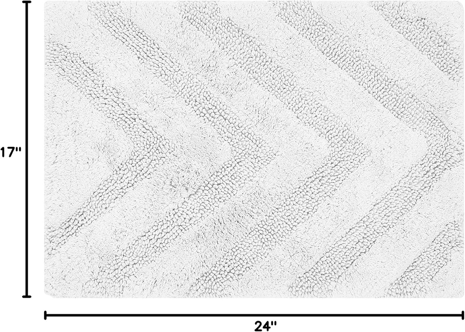 Better Trends Kus Corrigan 100% Cotton Machine Washable Anti-Skid Bathroom Rug