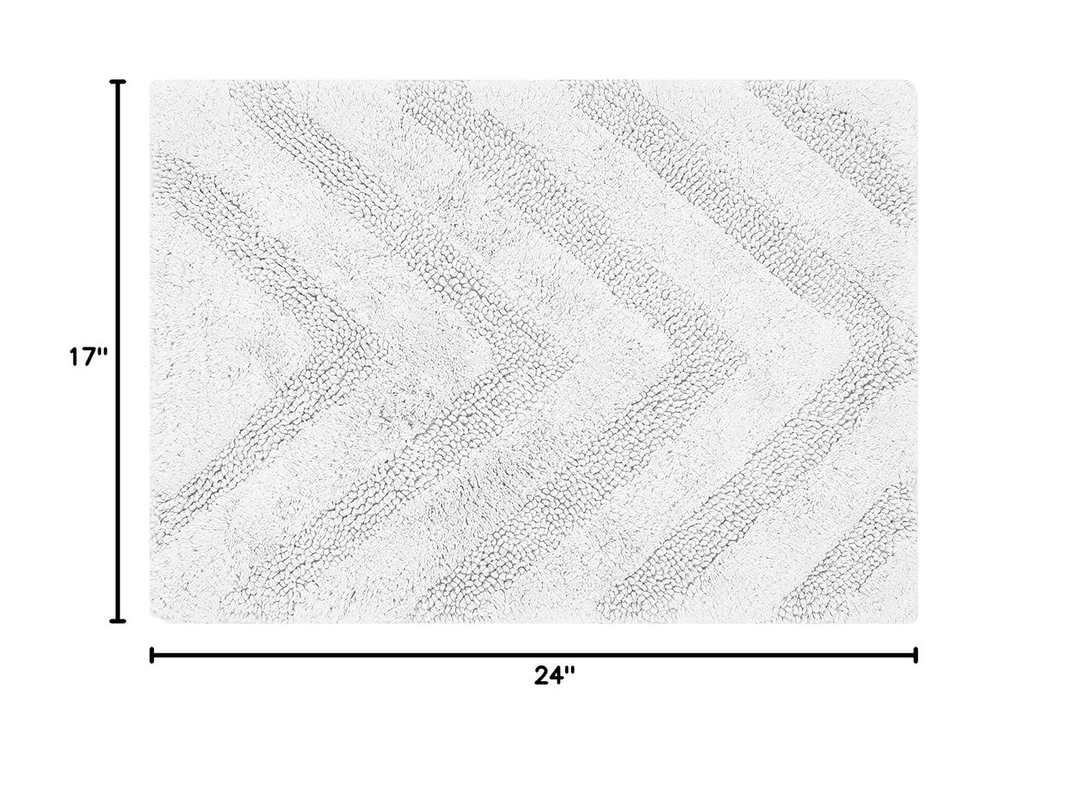 Better Trends Kus Corrigan 100% Cotton Machine Washable Anti-Skid Bathroom Rug