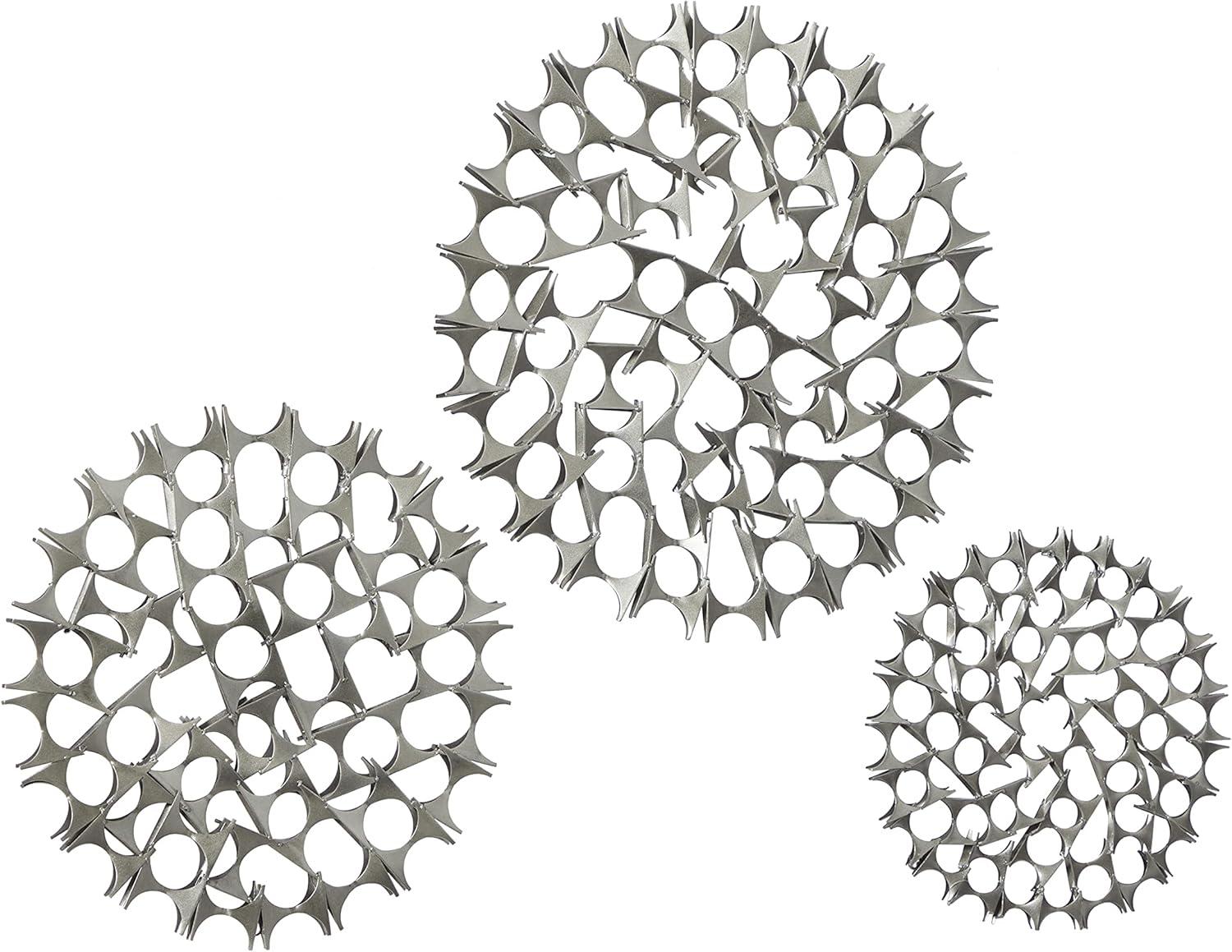 Set of 3 Metal Starburst Wall Decors with Cutout Design - Olivia & May