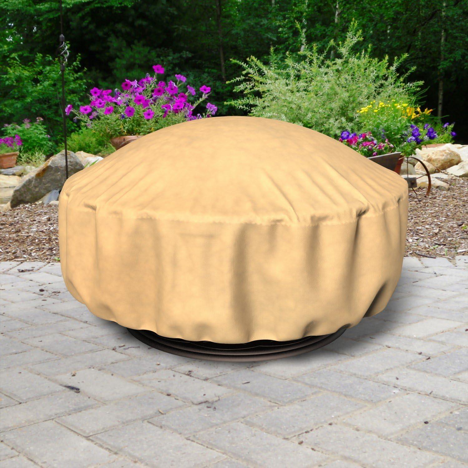 Budge Tan Patio Fire Pit Cover, All-Seasons