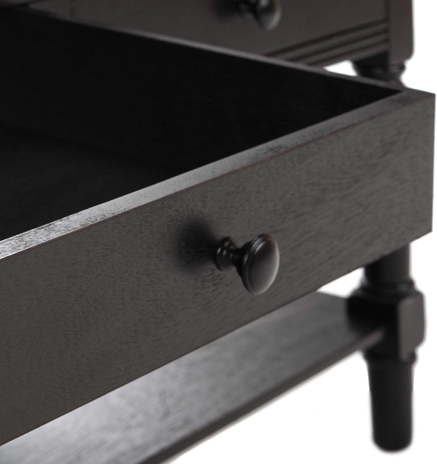 Boris Coffee Table - Distressed Black - Safavieh