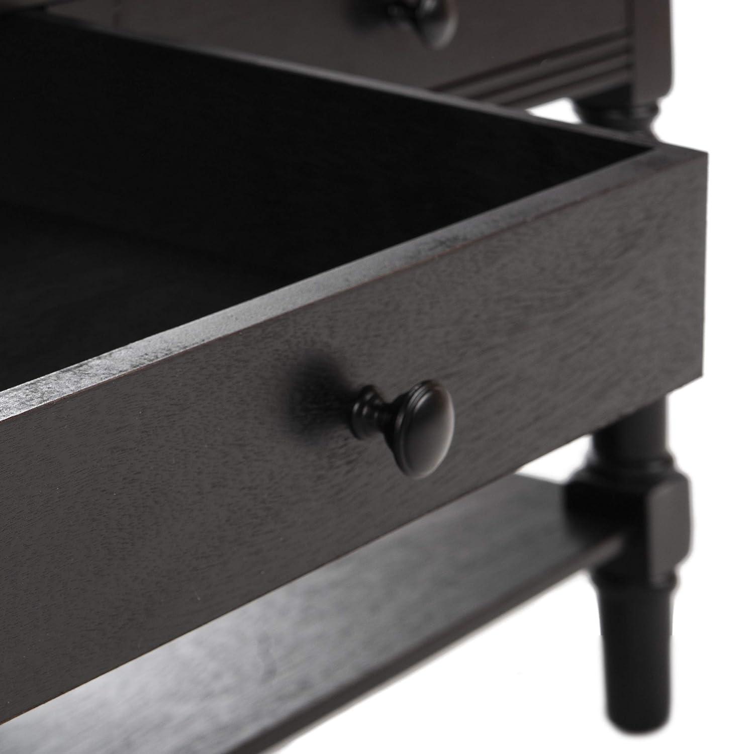 Boris Coffee Table - Distressed Black - Safavieh