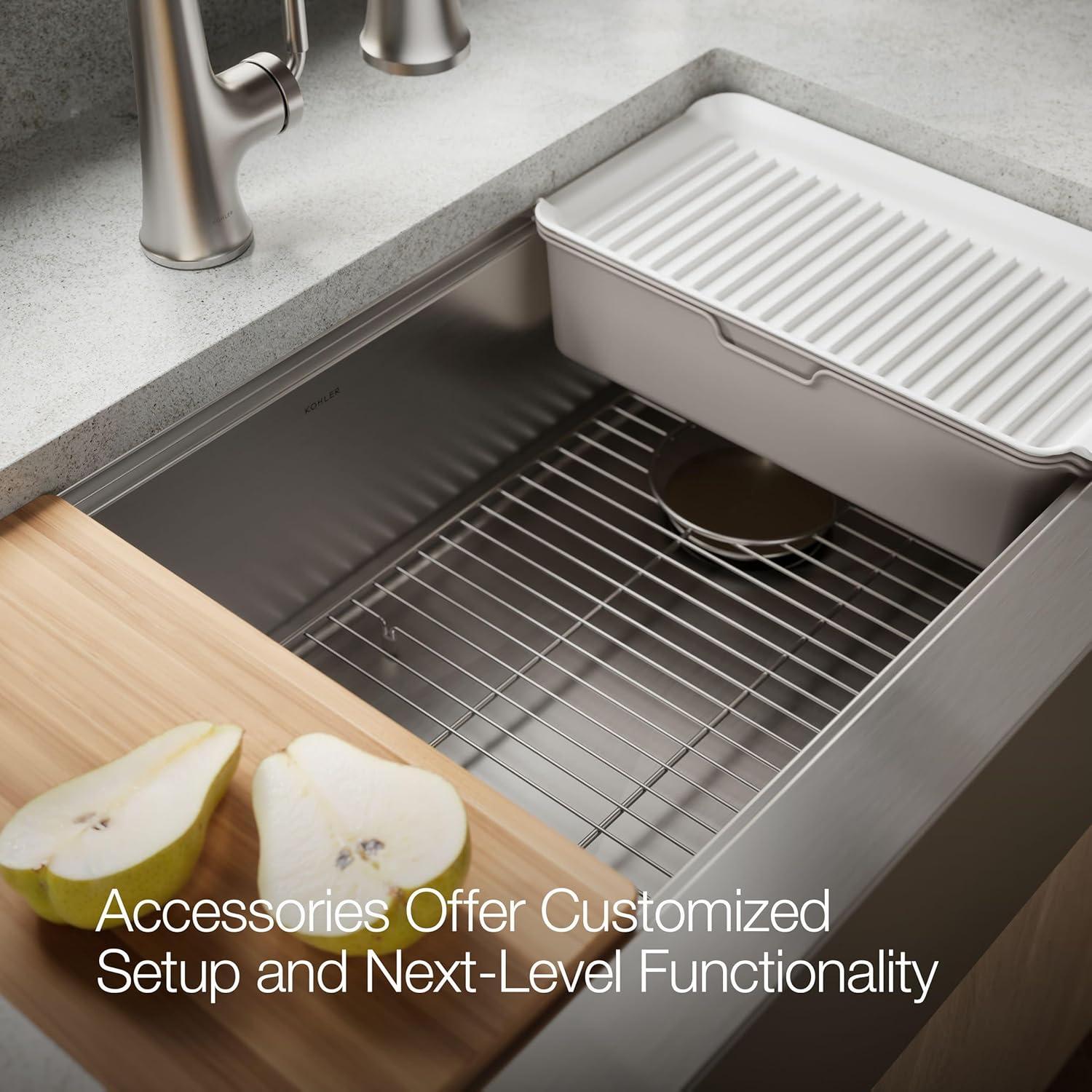 Strive 36" Stainless Steel Farmhouse Undermount Single-Bowl Kitchen Sink