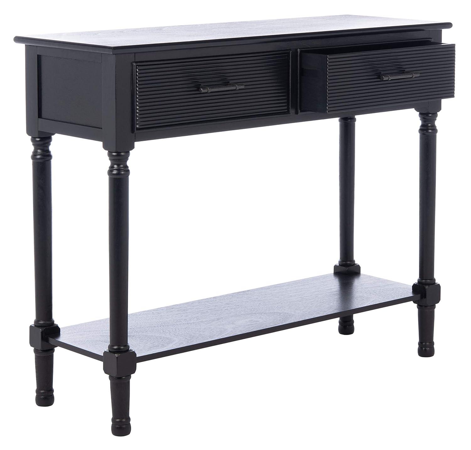 Ryder 2 Drawer Console Table - Black - Safavieh