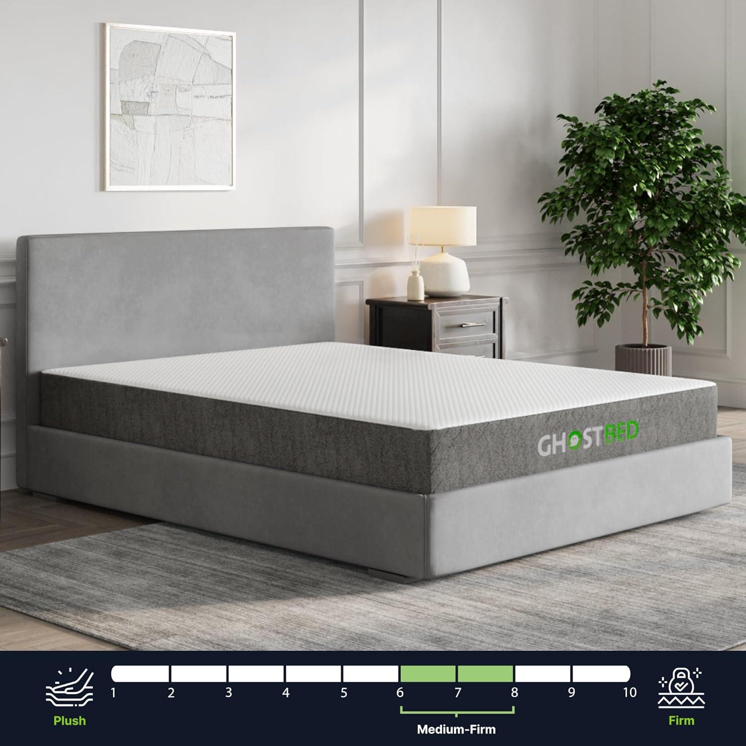 King Size Gray Gel Memory Foam Adjustable Mattress