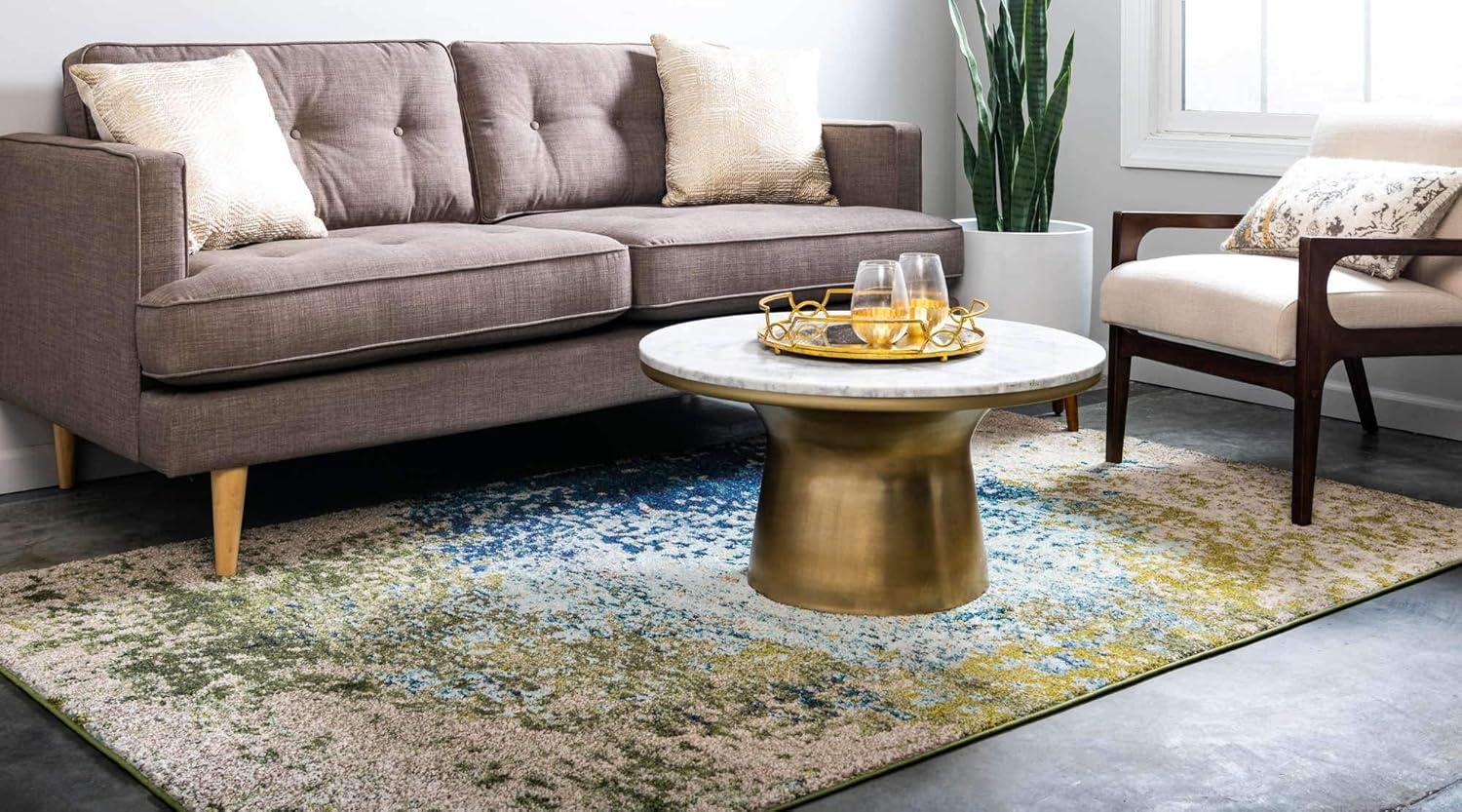 Unique Loom 10' 6 x 16' 5 Blue Estrella Vella Area Rug