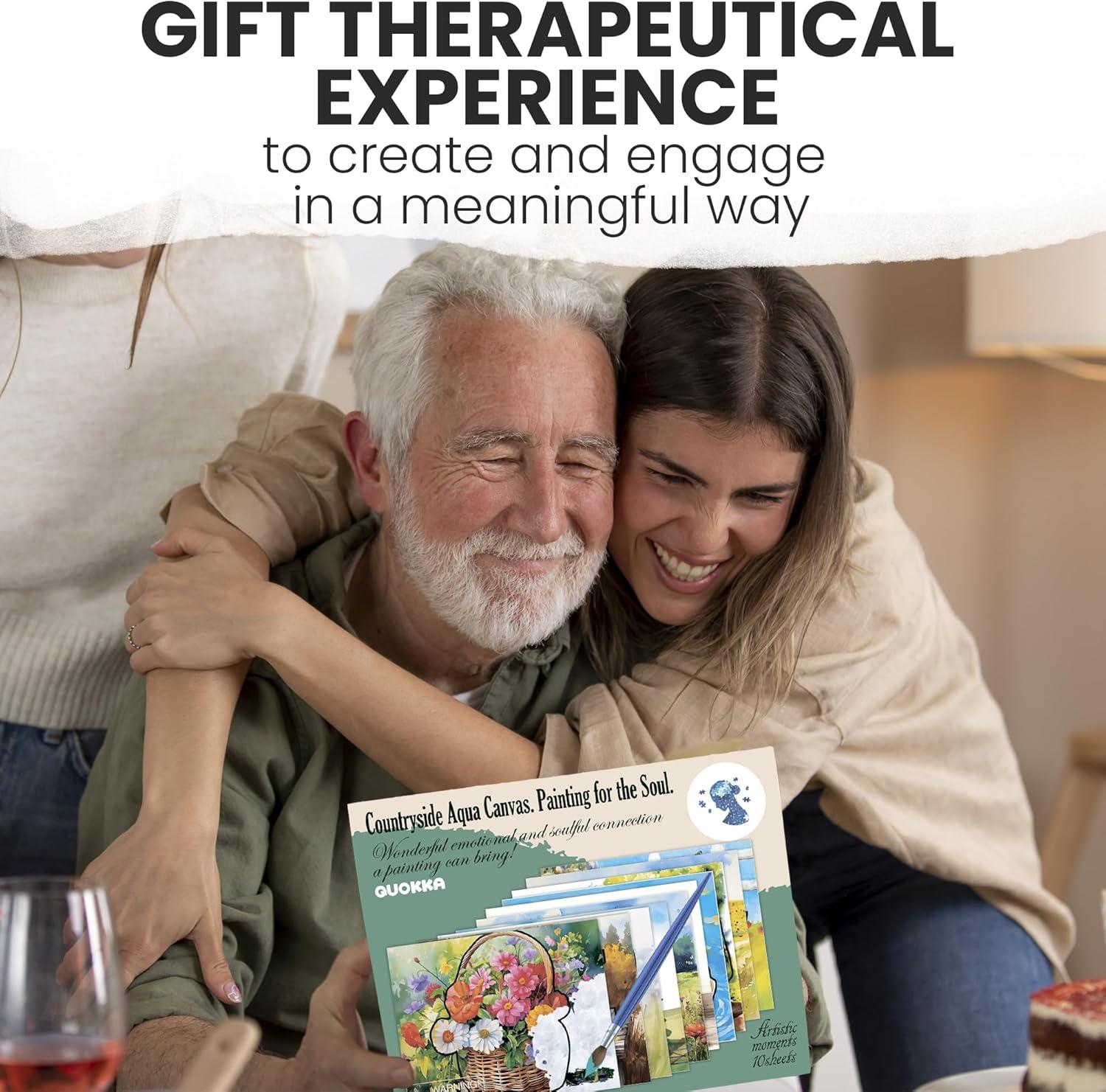 QUOKKA 10PACK Water Painting Dementia Activities for Seniors - Farm Memories - Alzheimers Products for Elderly - Activities for People with Dementia - Crafts for Seniors