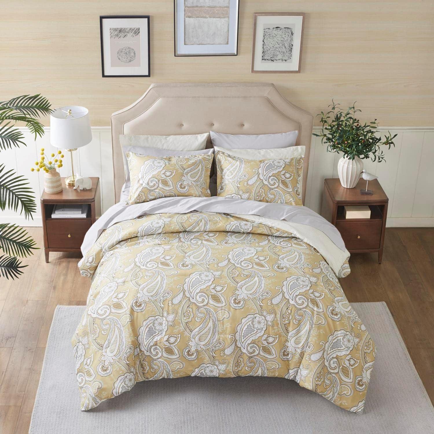 Gracelyn Paisley Print Comforter Set with Sheets