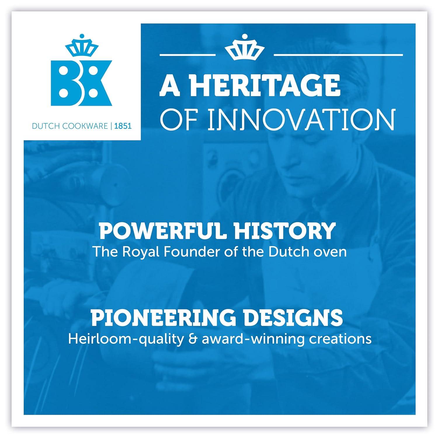 BK Cookware Bourgogne Enameled Cast Iron 7QT Dutch Oven, Pitch Black