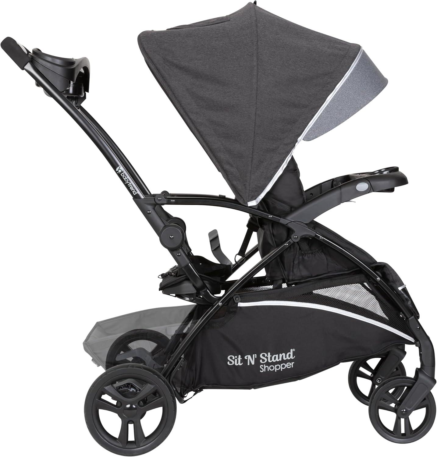 Baby Trend Sit N' Stand 5-in-1 Shopper Stroller Travel System - Gray