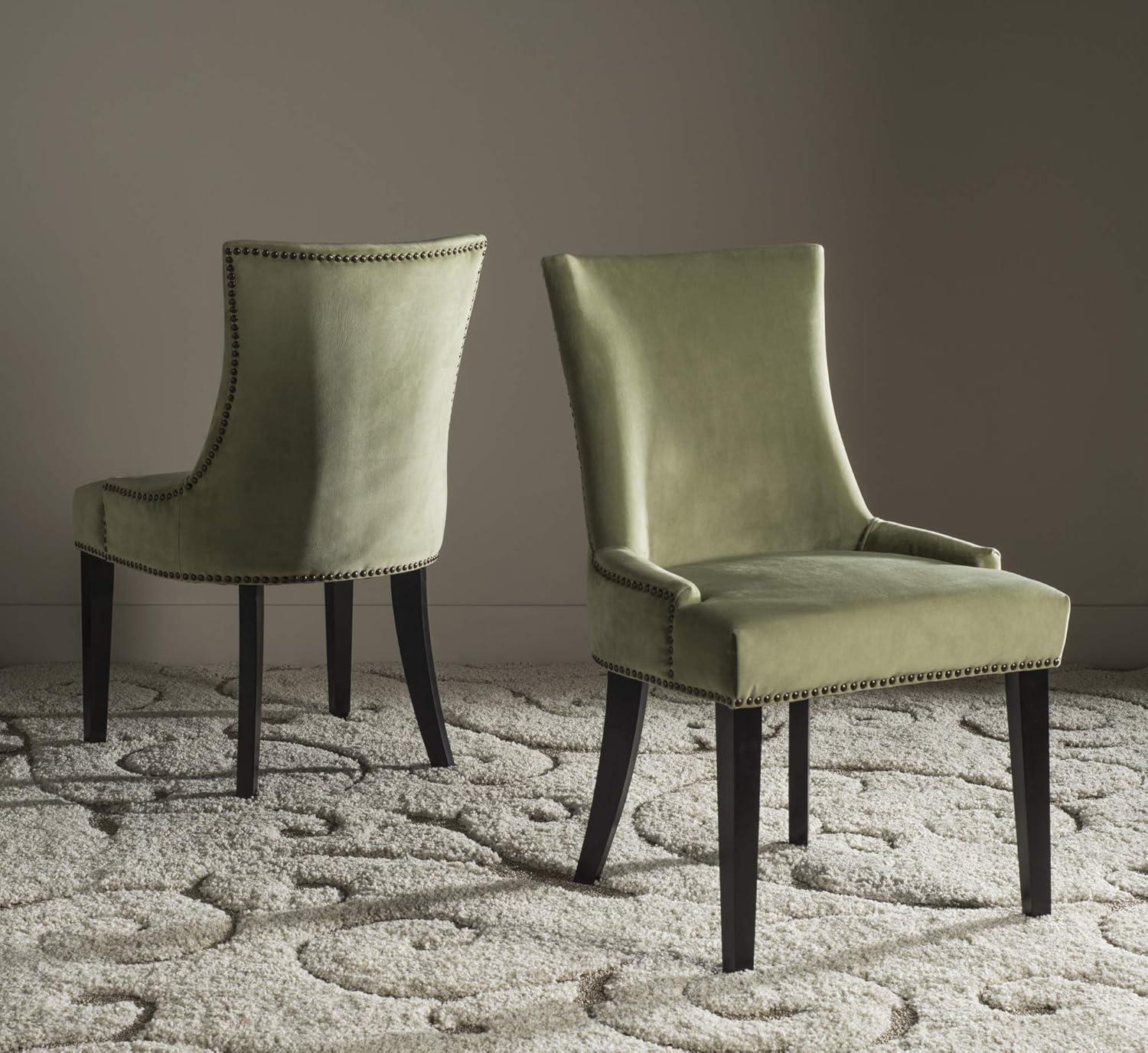 Lester 19"H Dining Chair (Set of 2) - Dark Navy - Safavieh
