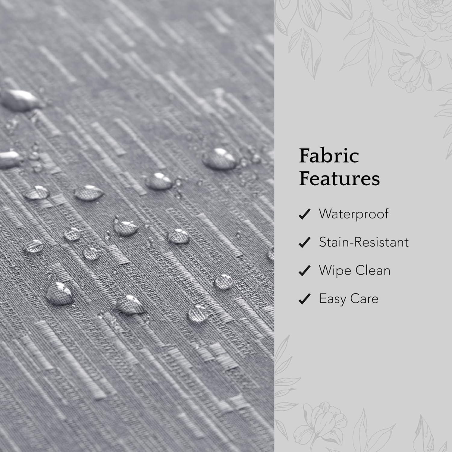 Latitude Run® Brosh Solid Texture Water and Stain Resistant Polyester Rectangle Tablecloth