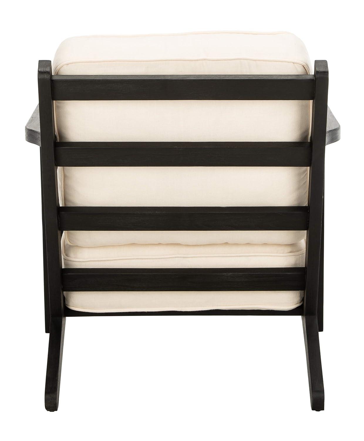 Nico Mid Century Accent Chair - ACH4501A - Bone/Black - Safavieh