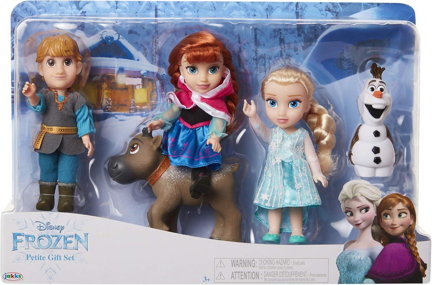 Frozen Petite Doll Set with Anna, Elsa, Kristoff, Sven, and Olaf