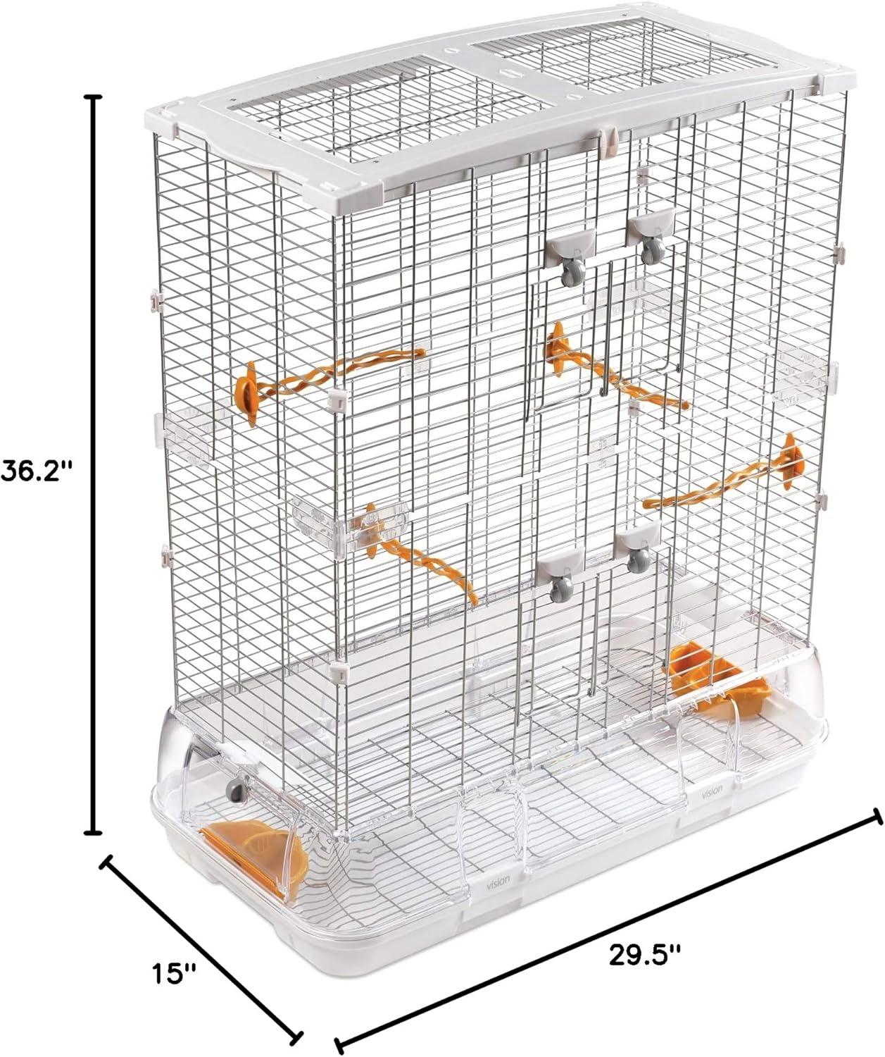 Vision Large Tall Wire Bird Cage with Deep Base