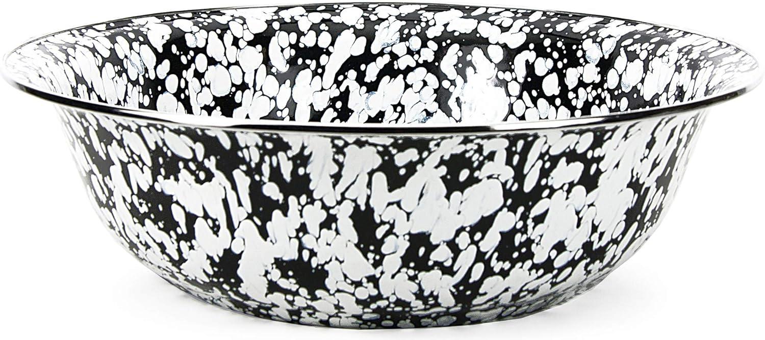 Golden Rabbit Golden Rabbit Swirl Enamelware Serving Bowl